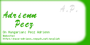 adrienn pecz business card